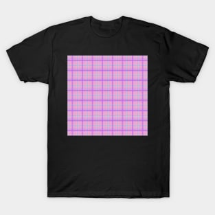 Pink and Pastel Plaid Pattern T-Shirt